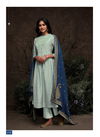 Sky Blue Jansi Silk Casual Wear Readymade Salwar Kameez J-12